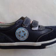 Спортни обувки от естествена кожа Син цвят, снимка 2 - Детски маратонки - 12752296
