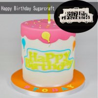 Happy Birthday пластмасов резец форма с надпис ЧРД за бисквитки тесто  фондан украса торта и др, снимка 1 - Форми - 19169256