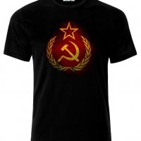 Мъжка тениска Grunge Flag Soviet Union USSR Russia Russian Federation, снимка 1 - Тениски - 21402961