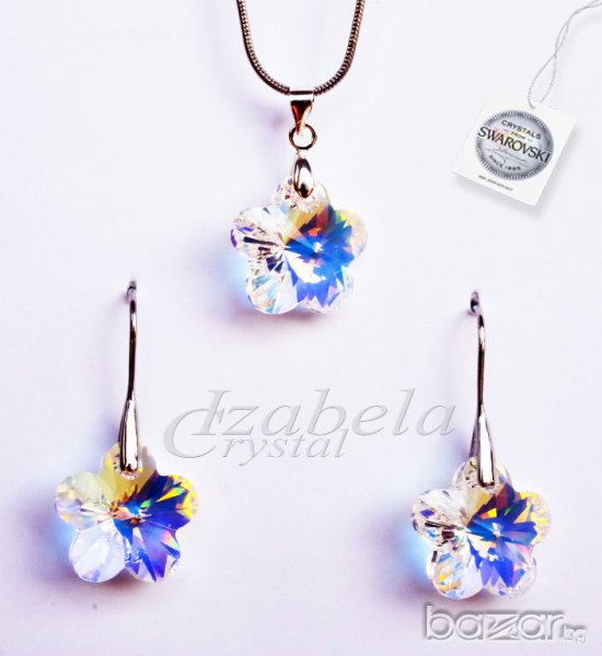 Комплект Сваровски "flower" Swarovski elements, снимка 1