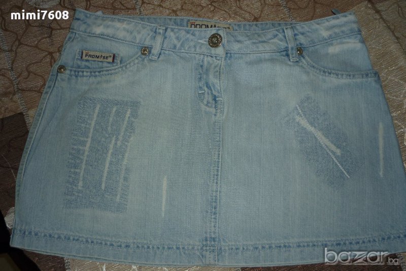 къса дънкова пола, снимка 1