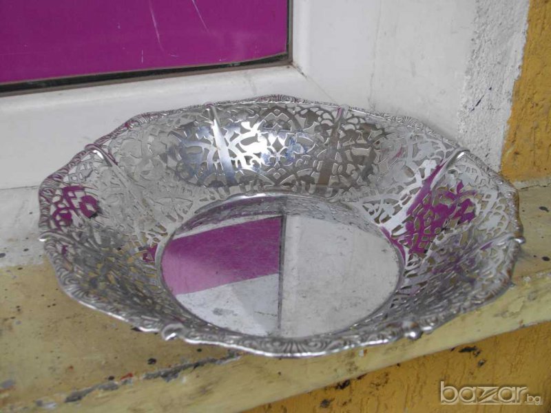 Чиния метална ажурна, снимка 1