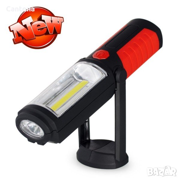 Акумулаторна аварийна LED лампа 1+1COB USB, снимка 1