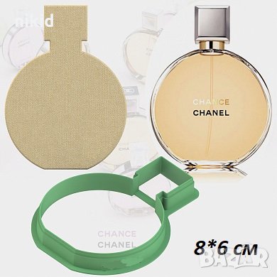 Кръгло шише бутилка парфюм пластмасов резец форма фондан тесто бисквитки