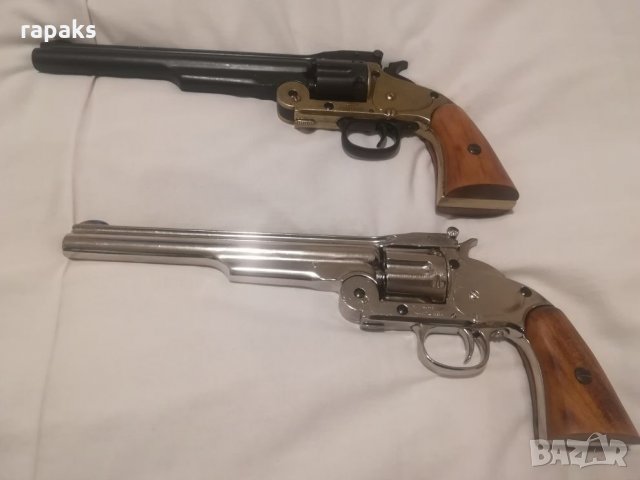 Рядък модел револвер Kolt 1860. Масивна, красива и рядка реплика на този каубойски револвер,пистолет, снимка 11 - Бойно оръжие - 21274568