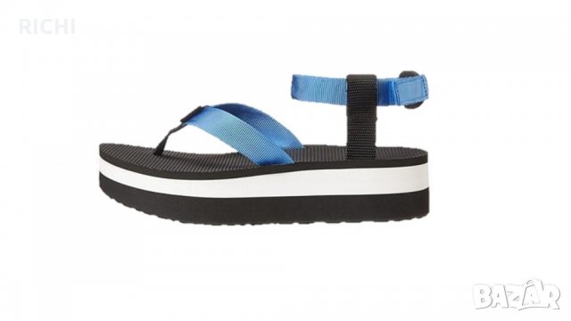 Намалени на 50лв - TEVA Flatform French Blue Platform Sandals - нови сандали, снимка 6 - Сандали - 21988728