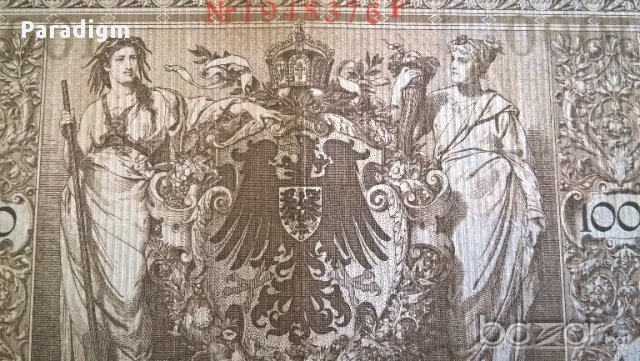 Райх банкнота - Германия - 1000 марки | 1910г., снимка 5 - Нумизматика и бонистика - 17020197