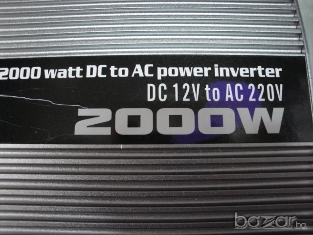 НОВ NEW TBE Инвертор 2 000 ВАТА ,  преобразувател на напрежение /ел.ток  от 12 на 220 Волта , снимка 10 - Аксесоари и консумативи - 6441289