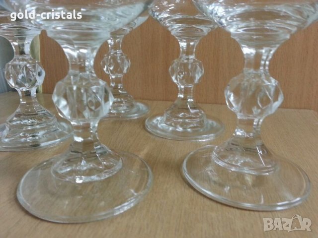 Ретро кристални чаши за вино , снимка 8 - Антикварни и старинни предмети - 22519949