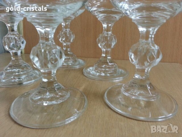 Ретро кристални чаши за вино , снимка 8 - Антикварни и старинни предмети - 22519949