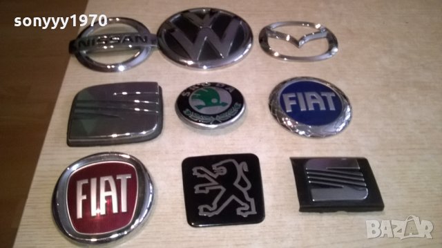 nissan-fiat-mazda-vw-емблени за коли