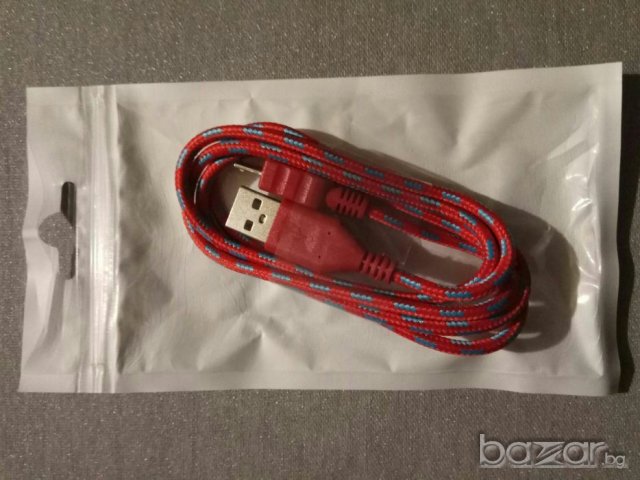 Микро USB кабел,мобилен телефон,смартфон, таблет, снимка 2 - USB кабели - 17915237