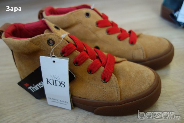 велурени обувки Marks & Spencer, 33ти и 37ми номер, снимка 10 - Детски маратонки - 14895152