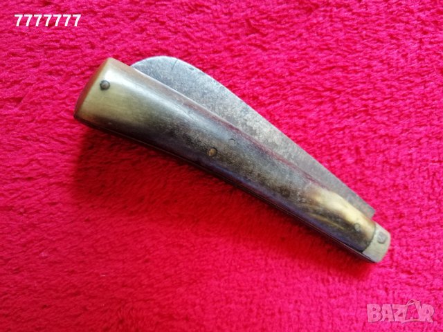 Стара джобна ножка с дръжка от рог, снимка 1 - Антикварни и старинни предмети - 24836603