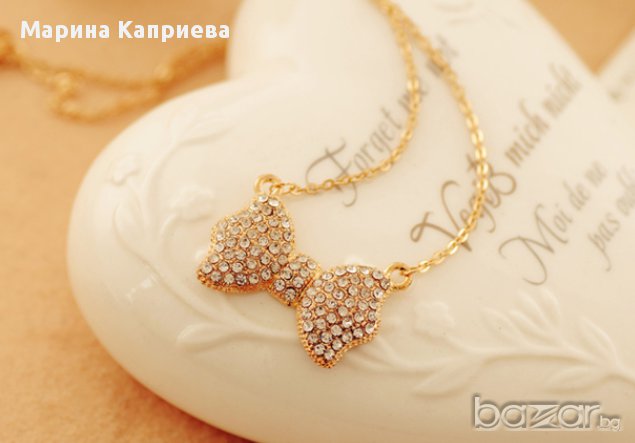  Колие " Панделка " /K-18/, снимка 3 - Колиета, медальони, синджири - 9056795