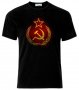 Мъжка тениска Grunge Flag Soviet Union USSR Russia Russian Federation, снимка 1 - Тениски - 21402961