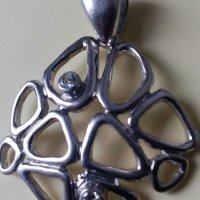 Сребърна висулка - неповторима,великолепна, с циркони, снимка 8 - Колиета, медальони, синджири - 20332569