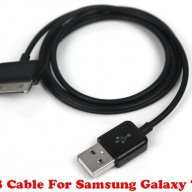 Нов USB Кабел за Samsung Galaxy Tab черен, 1метър, снимка 1 - Таблети - 10787689
