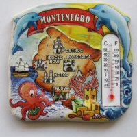 Автентичен 3D магнит-термометър от Черна гора, серия-8, снимка 1 - Колекции - 22744296