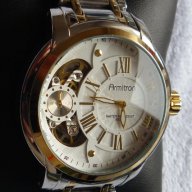 Нов ръчен часовник Армитрон скелетон, златен, Armitron 20/4930WTTT Skeleton Gold Watch, снимка 2 - Мъжки - 8949328