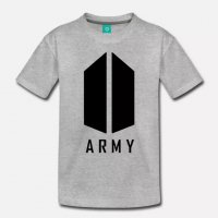 Мъжки и Дамски тениски BTS ARMY K-POP - 3 МОДЕЛА! Или с твоя идея!, снимка 2 - Тениски - 23804426