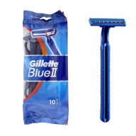 Комплект самобръсначки Gillette Blue II, 10 бр. в опаковка, снимка 1 - Други - 11331457