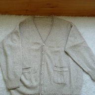 Мъжка жилетка - внос, мерино, бежов цвят, р-р Л, снимка 2 - Пуловери - 18165926