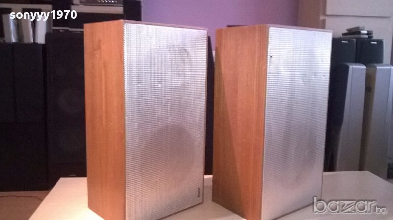 metz-2броя ретро тонколони-54/29/20см-внос швеицария, снимка 1