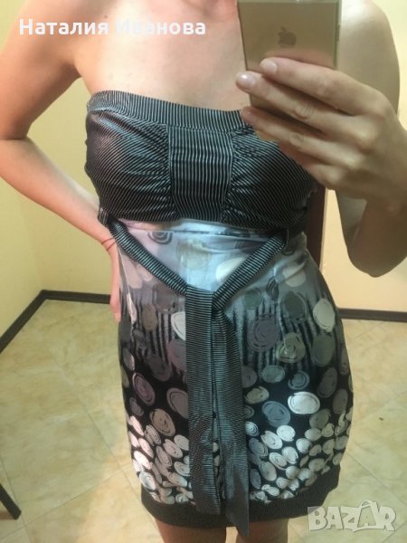 Лятна рокля без презрамки, снимка 1