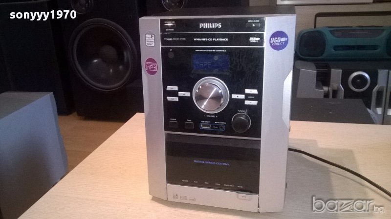 philips-usb/mp3/cd/tuner/deck-за ремонт-внос швеицария, снимка 1
