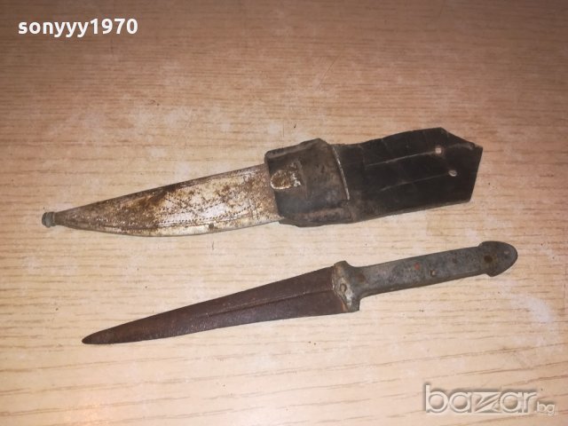 антика-стар нож с кания-18/21см, снимка 6 - Колекции - 20967181