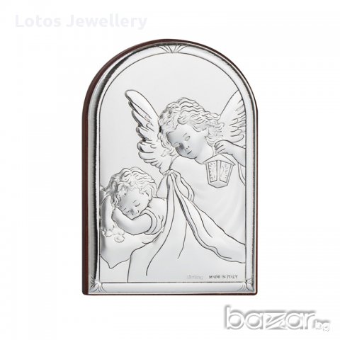 Сребърна икона "Ангели", снимка 1