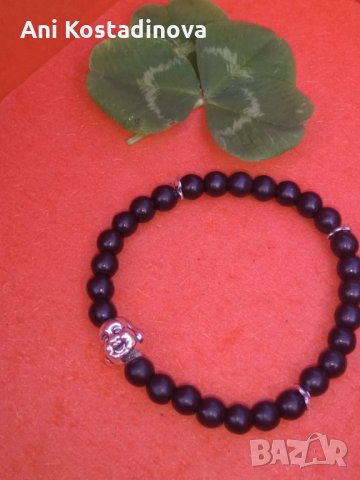 Мъжка гривна от естествен хематит, снимка 10 - Гривни - 23266779