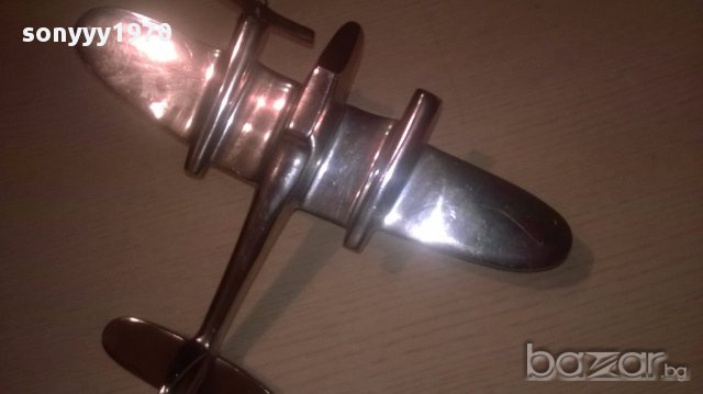 Англииски бомбардировач-31х24-хром/инокс-внос англия, снимка 6 - Антикварни и старинни предмети - 16707534