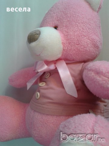 Плюшено мече голямо розов цвят, снимка 3 - Плюшени играчки - 13064869