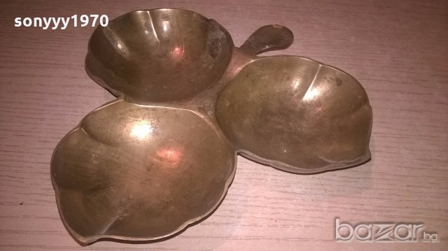 ретро колекция-17х17х17см-мед/месинг-внос швеицария