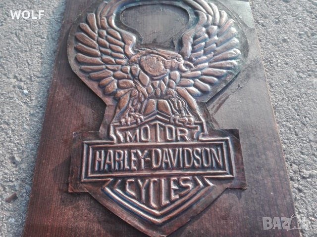 HARLEY DAVIDSON CYCLE VINTAGE медна табела, снимка 10 - Антикварни и старинни предмети - 23246532