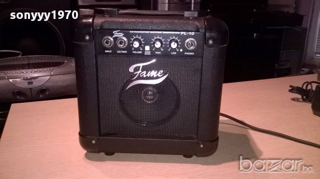 Fame pl-10 gitar amplifier-24/24/15см-внос швеицария, снимка 4 - Китари - 15093776
