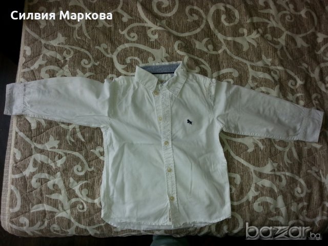 Бяла риза за момче, снимка 1 - Детски ризи - 21450075