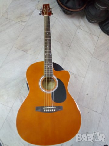 Акустична китара MASTERWORK  натурална с калъф, снимка 1 - Китари - 23832120