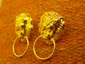 Позлатени сребърни обици, снимка 3