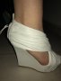 Givenchy Оригинални бели дамски обувки на платформа от естествена кожа, снимка 2