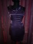 Лилава  сатенена рокля, снимка 1 - Рокли - 19137029