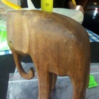 Дървен слон-3499, снимка 3 - Други ценни предмети - 23593560
