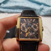 Мъжки златист стилен часовник LOTUS , покритие от златно фолио, снимка 1 - Мъжки - 21533994