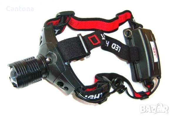 Акумулаторен челник, 1W CREE LED - зарядно 220 V и 12 V, снимка 1