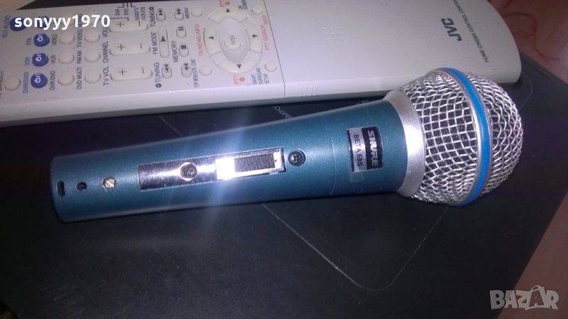 бета shure-жичен микрофон-sm58s profi mic, снимка 1