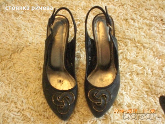 продавам дамски сандали-черни-внос от Германия, снимка 1