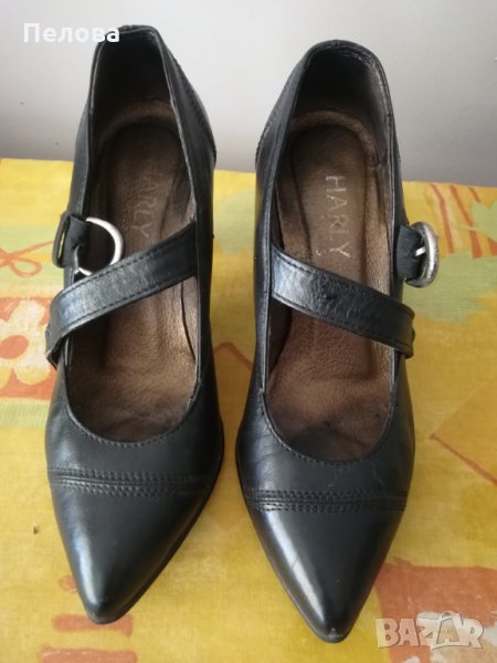 Черни обувки естествена кожа , снимка 1