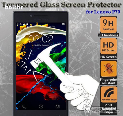 TEMPERED GLASS PROTECTOR LENOVO P70, снимка 1 - Калъфи, кейсове - 10265954